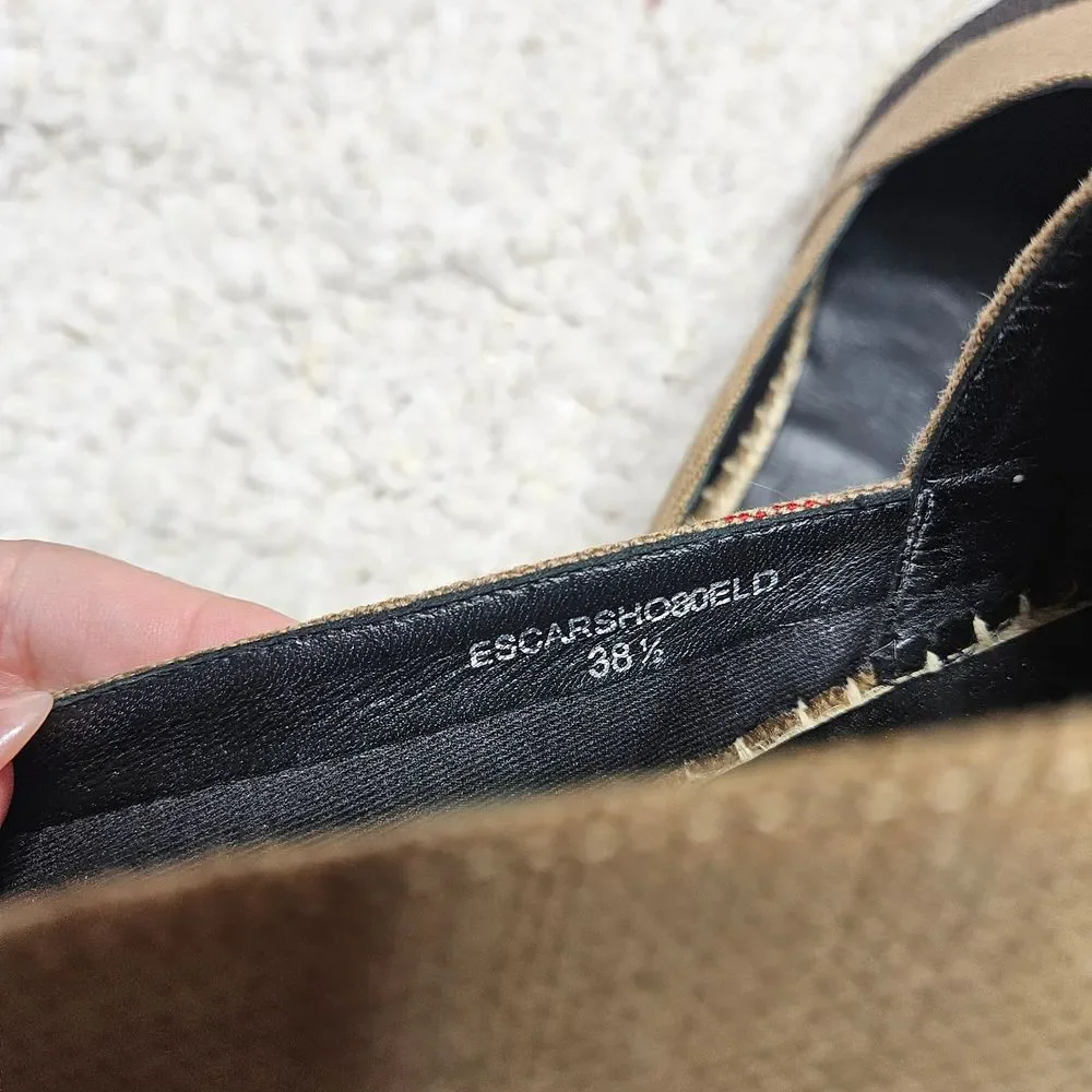 Burberry Hodgeson Check‎ Espadrille Flats size 38.5 - Picture 8 of 10